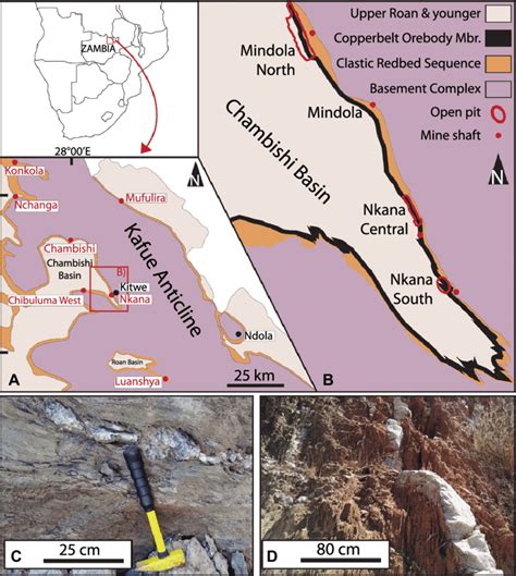 (A) Geological map of the Zambian Copperbelt showing... | Download Scientific Diagram