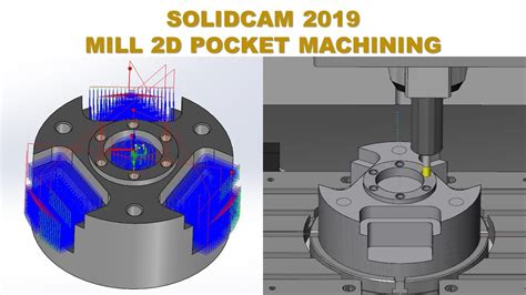 SolidCAM 2019 Tutorial #25 | Mill 2D Pocket Machining - YouTube