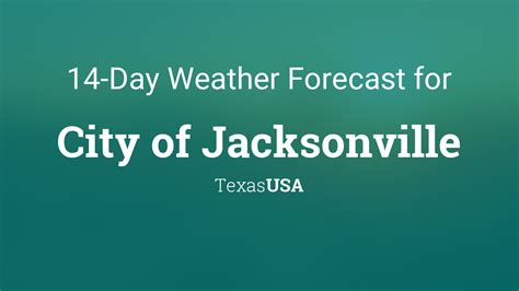 City of Jacksonville, Texas, USA 14 day weather forecast