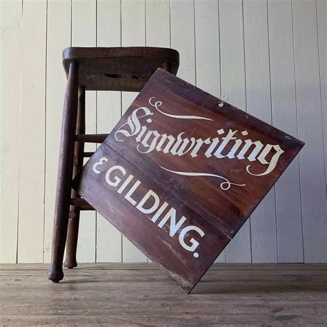 Vintage Wooden Sign in Antique signs