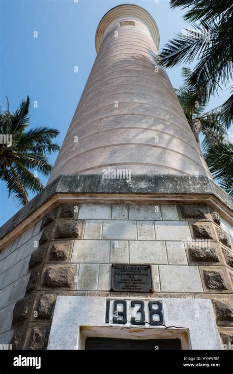 Sri Lanka, Port city of Galle. Galle Lighthouse aka Pointe de Galle ...