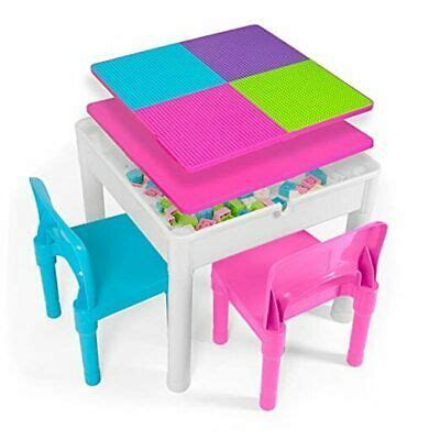 (eBay) Kids Activity Table Set - 5 in 1 Water Table, Building Block Table, Pastel | Kids ...