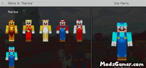 Mario Skin Pack - Mods for Minecraft