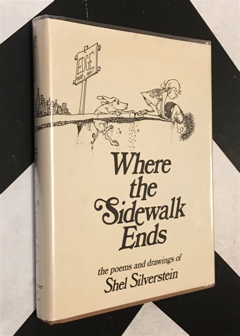 Where the Sidewalk Ends by Shel Silverstein rare vintage children's ...