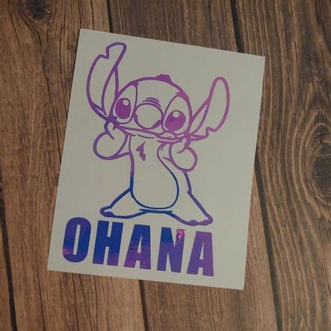 Stitch / Ohana Vinyl Decal / Custom Sticker / Bumper Sticker / | Etsy | Custom vinyl decal ...