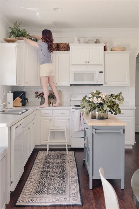 How To Decorate Above Kitchen Cabinets Caitlin Marie Design