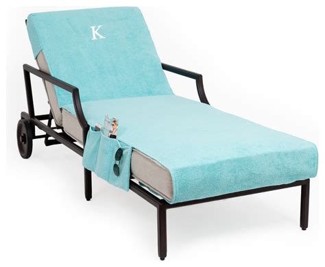 Personalized Standard Chaise Lounge Cover With Side Pockets - Transitional - Outdoor Chaise ...