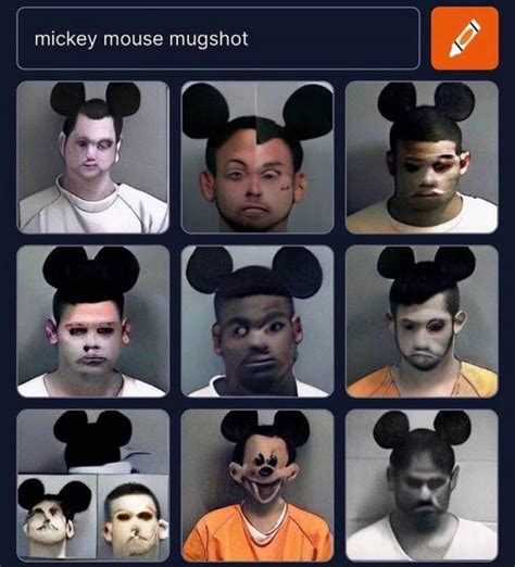 Mickey mouse mugshot - iFunny