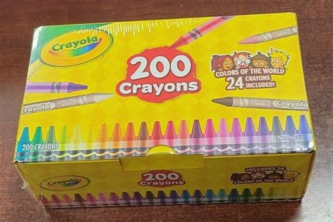 Buy BRAND NEW Crayola 200 Crayons includes 24 Colors of the World Crayons Nontoxic Online at ...