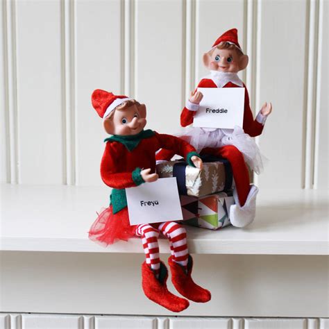 pair of mischievous elves by lime tree london | notonthehighstreet.com