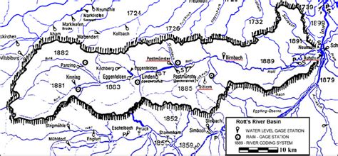 A sketch of the River Rott catchment (Bavaria, Germany) with marked... | Download Scientific Diagram