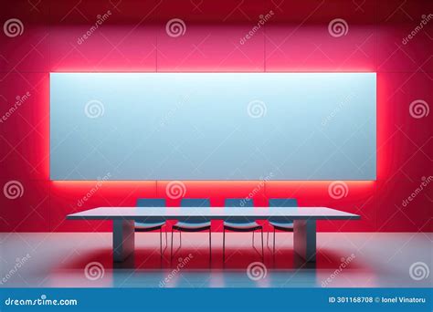 Minimalist Office, Vibrant Colors, Lights, Center Table, Chairs, Panels, Design or Creative Work ...