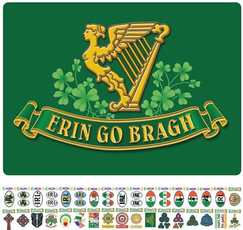 Erin Go Bragh Flag Ireland Irish Decal Sticker | eBay