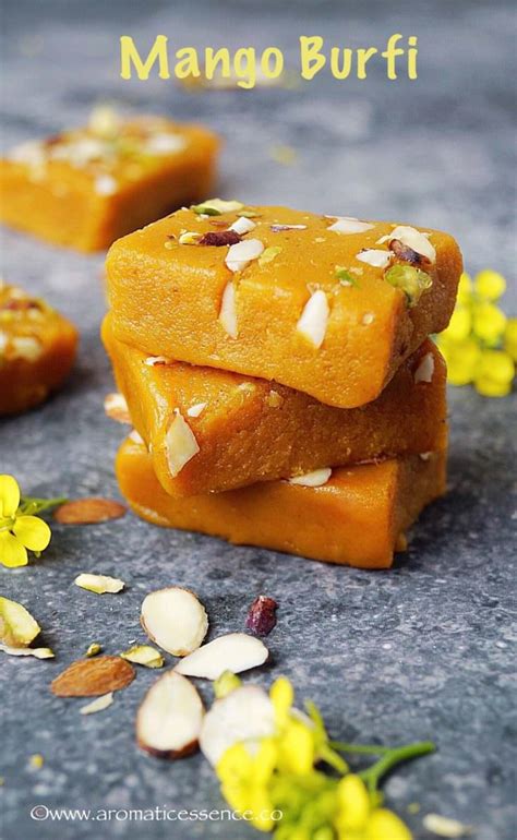 Mango Burfi With Khoya | Mango Barfi Recipe - Aromatic Essence