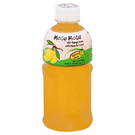 Mogu Mogu Juice, Mango, with Nata de Coco (10.82 oz) - Instacart