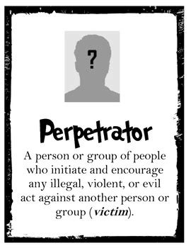 {FREE} Poster Set: Upstander, Bystander, Perpetrator, Victim | TpT