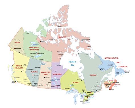 Map Of Canada Labeled With Provinces And Territories Maps Of The World | Images and Photos finder