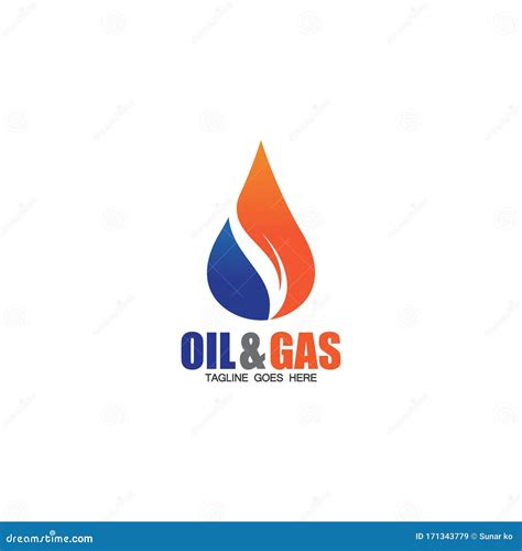 Oil and Gas Logo Design Vector Icon Template Stock Vector - Illustration of creative, gasoline ...