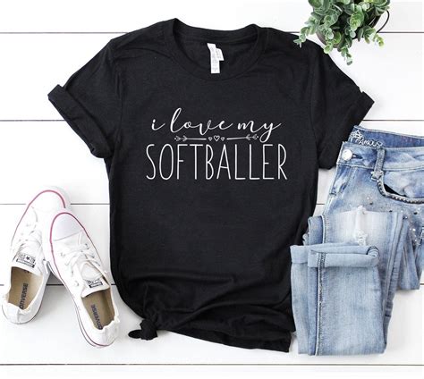 Funny Softball Tees, Cute Softball Shirts, Funny Baseball Boyfriend ...