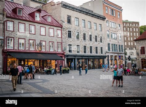 Place Royale Quebec city landmark Stock Photo - Alamy