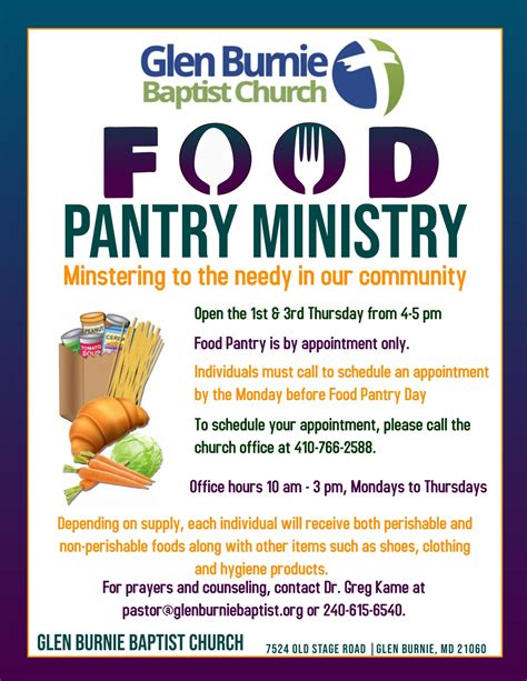 Food Pantry Ministry | Glen Burnie Baptist Church