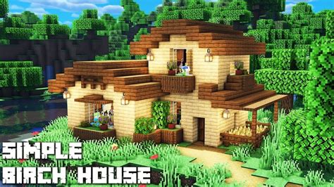 Simple Birchwood House in Minecraft - TBM | TheBestMods