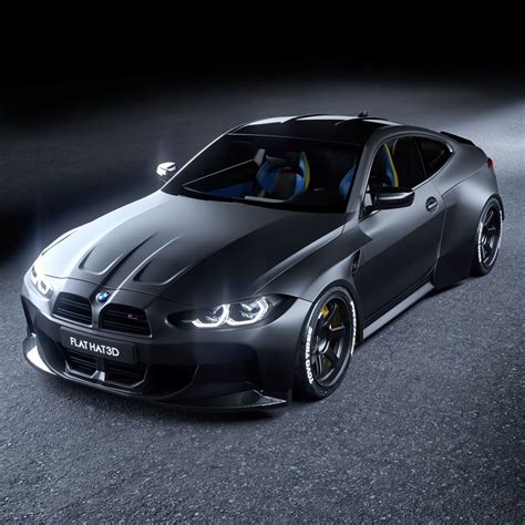 Widebody 2021 BMW M4 Coupe Looks Like a Perfect Street Drifter - autoevolution