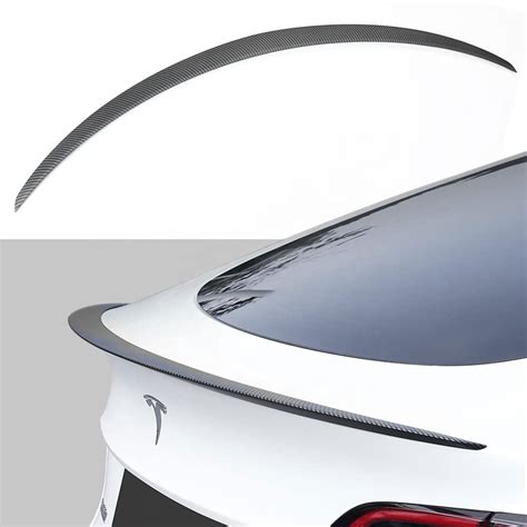 Tesla Model 3 Y Carbon Fiber Spoiler Tesla Real Carbon Fiber Spoiler W - EVBASE-Premium EV&Tesla ...