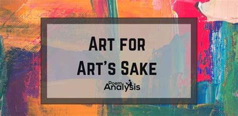 "Art for Art’s Sake" Meaning - Poem Analysis