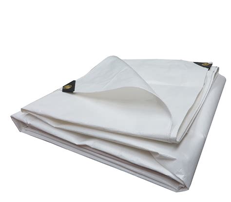 30' X 40' Super Heavy Duty White Tarp (Actual Size 29'6" X 39'6")