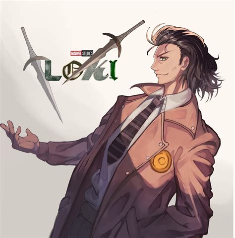 Loki anime illustration!!!! Art by @lolzech : Marvel