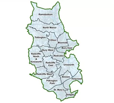 Electoral map of Bury to be redrawn and some ward names changed ahead ...