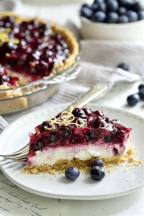 Blueberry Cream Cheese Pie - From A Chef's Kitchen