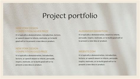 Personal Project Portfolio Presentation Template and Ideas for Design | Fotor