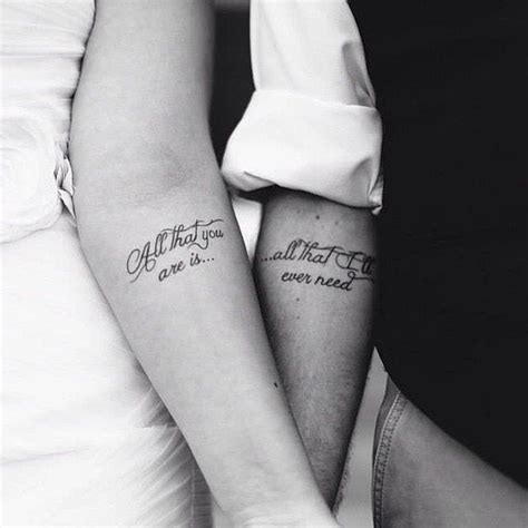 Couple Tattoos Sayings