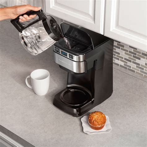 Hamilton Beach 12 Cup Programmable Coffee Maker with Front-Fill & Swing ...