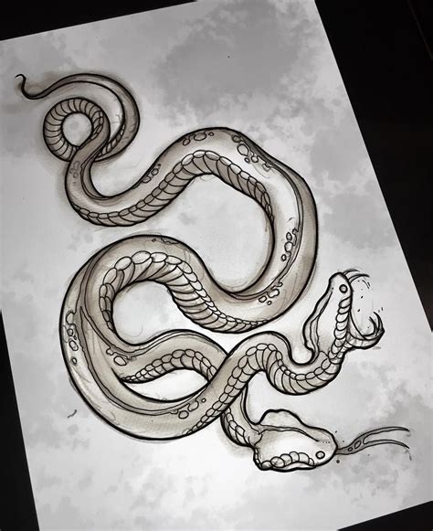 Two Headed Snake Tattoo Drawing Headed Snake Tattoo Designs Serpent ...