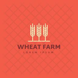 Wheat Farm Logo Icon - Download in Flat Style