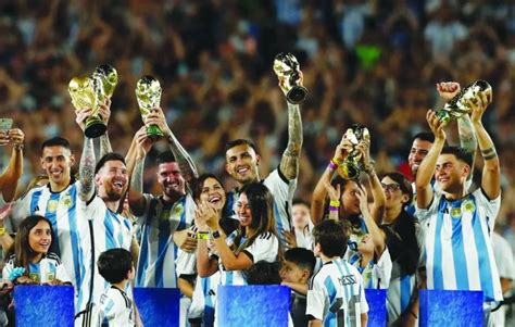 Messi goal tops off Argentina’s homecoming celebration - Gulf Times