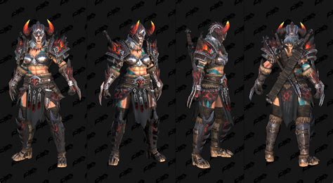 Diablo 3 Female Barbarian Armor Sets