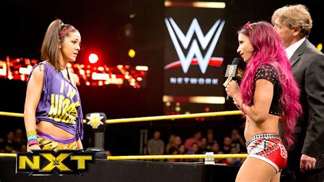 Sasha Banks & Bayley sign the contract for their NXT Women’s Title Match: WWE NXT, Aug. 19, 2015 ...