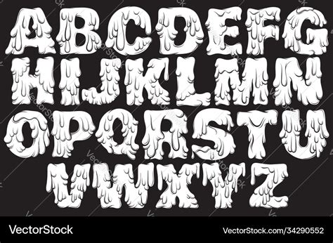 Melting Letters Font