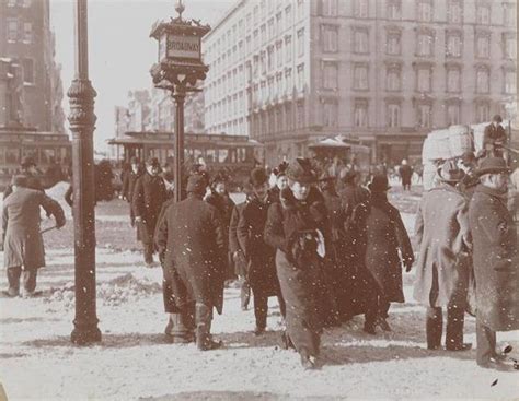 New York - History - Geschichte: The Great Blizzard (Februar 1899)