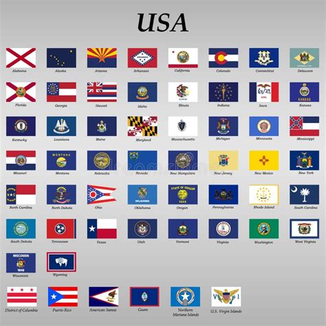 Álbumes 99+ Foto Banderas De Los Estados De Estados Unidos El último