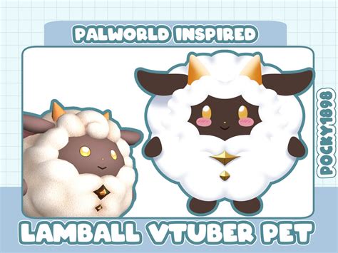 Palworld Inspired VTUBER PET Lamb Sheep Stream Pet Stream Assets Twitch ...