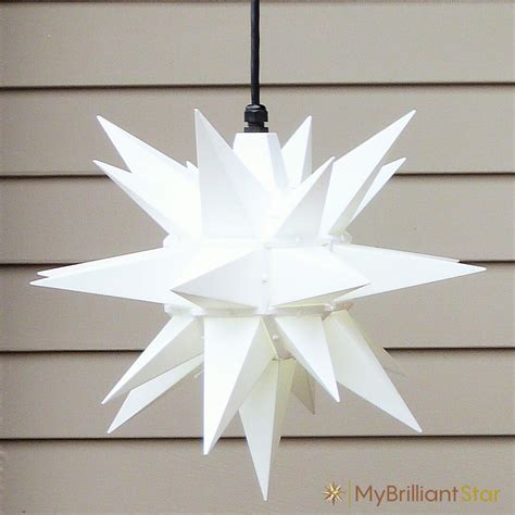 Original Herrnhut plastic star, white, ~ 40 cm / 16 inch ø - MyBrilliantStar