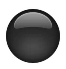 Ios Emoji Medium Black Circle