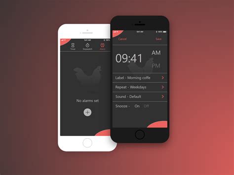 Alarm app by David Milanovic on Dribbble