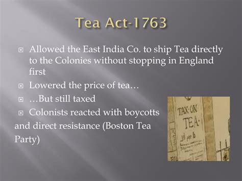 PPT - Boston Tea Party/Tea Act PowerPoint Presentation, free download - ID:2814255