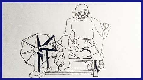 Discover 75+ gandhi charkha sketch best - seven.edu.vn